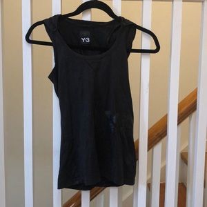 Y3 Black Tanktop with removable hood